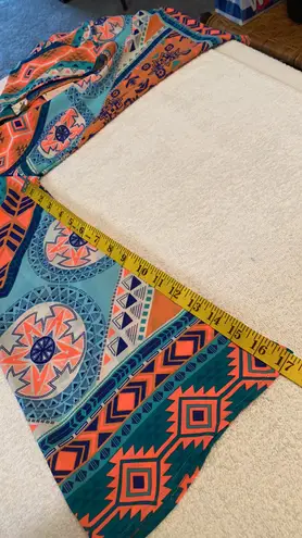 Pink Owl cold shoulder Aztec print blouse Small