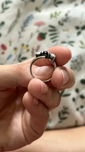 Three stone sapphire ring Size 5