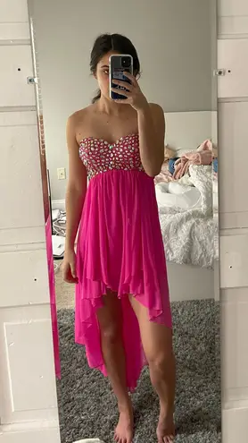 David's Bridal Pink Homecoming / Formal Dress