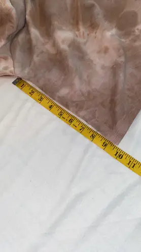 PaperMoon T-shirt cropped long sleeve tie-dye look crewneck size large NWT