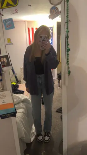 Hollister light wash  dad jeans 