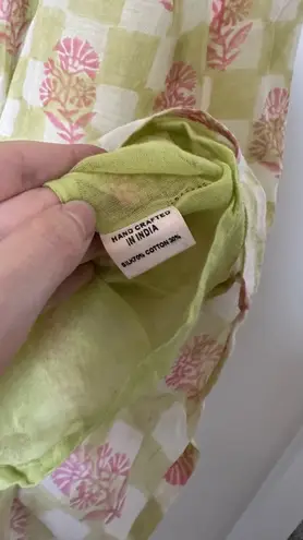 Moonlight Lily Frankie Flutter Sleeve Midi Dress Cotton Silk XS