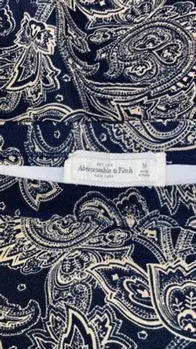 Abercrombie & Fitch Blue & Tan Paisley Flare Mini Skirt Size Medium