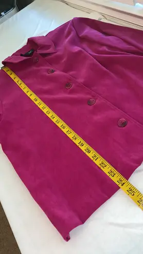 Briggs button down blouse petite long sleeve large buttons VTG 80s/90s Sz LG PET Pink