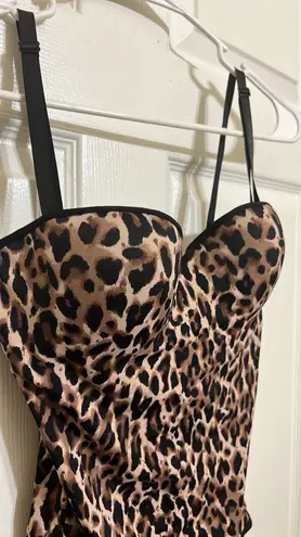 Marilyn Monroe Intimates Tan Leopard Convertible Shaper Bodysuit