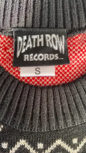 Snoop Dog Death Row Records Ugly Christmas Sweater Black