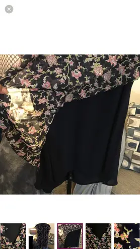 The Loft OVERSIZED FLOUNCE DRESS WITH GOLD METALLIC SPECKS