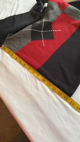 Sag Harbor sweater long sleeve rounded neckline color block size large petite