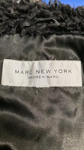 Marc New York Jackets & Coats Faux Fur Vegan Leather Vest- size large