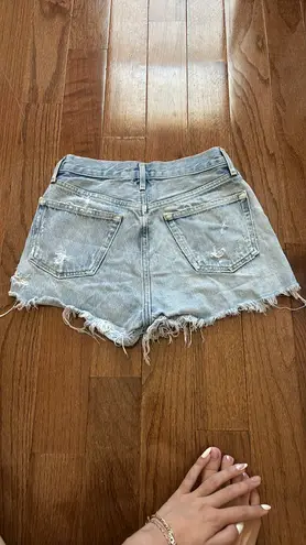 Gold Hinge AGOLDE Parker Distressed Denim Shorts size 23
