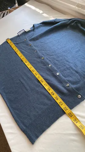 Erika & Co sweater cardigan button down front long sleeve crewneck size large