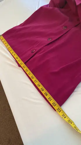 Briggs button down blouse petite long sleeve large buttons VTG 80s/90s Sz LG PET Pink