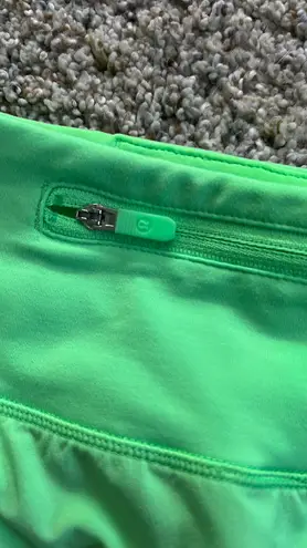 Lululemon Speed Up Shorts 4”in Green