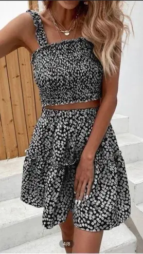 SheIn Two Piece Skirt and Crop Top