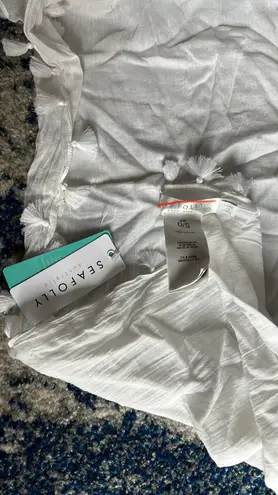 Seafolly Pom Pom Sarong in White