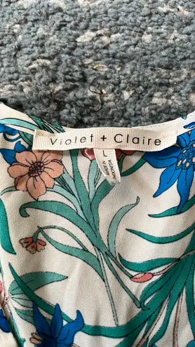 Violet+Claire Floral Tank Top Blouse