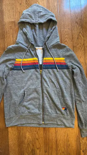 Aviator Nation 5 Stripe Hoodie Zip-Up