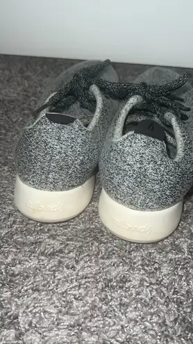 Allbirds Allbird Gray Knit Sneakers with Black Laces Size 6 thumbnail 4