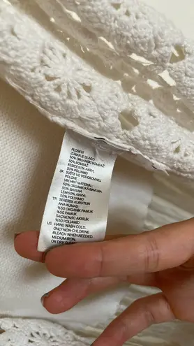 White Boho Fringe Top