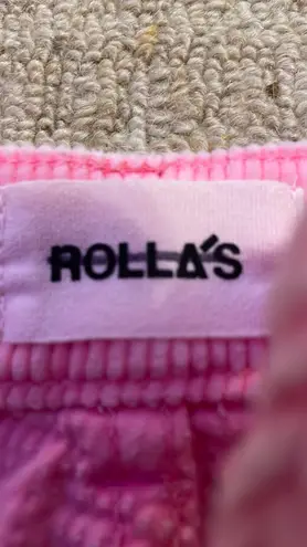 Rolla's Rolla’s High Rise Straight Corduroy Pink Pants