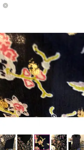 The Loft OVERSIZED FLOUNCE DRESS WITH GOLD METALLIC SPECKS