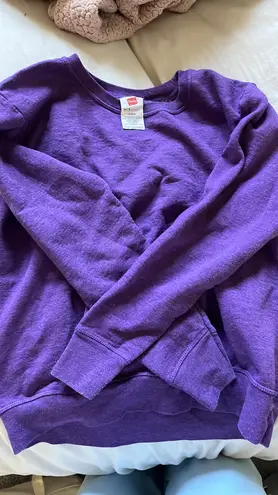 Hanes Purple Crew Neck