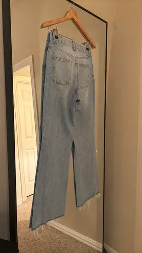 ZARA Wide Leg Light Wash Jeans