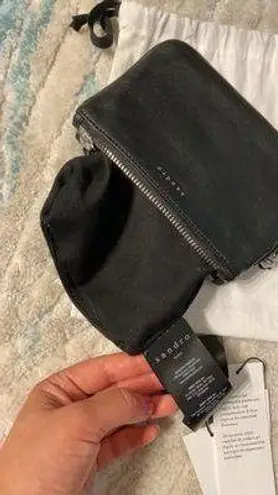 Sandro Soft Leather Wristlet