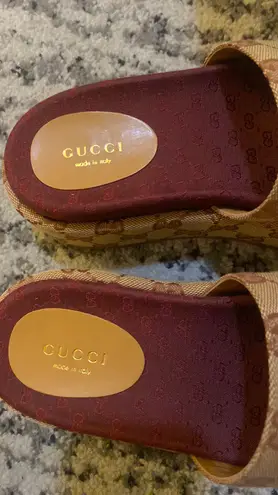 Gucci GG Supreme Platform Sandal Size 35