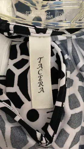 Tacera black/white sleeveless jumpsuit. medium