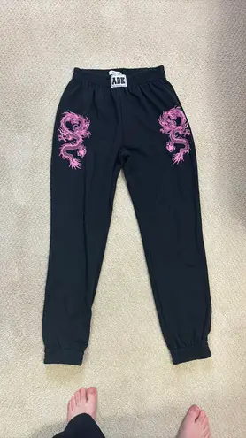 Edikted Adika Black Dragon Sweatpants