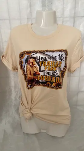 You Are the Trailer Park Tee Tan Size M thumbnail 1