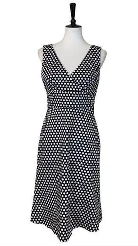 Spense Black White Polka Dot V
