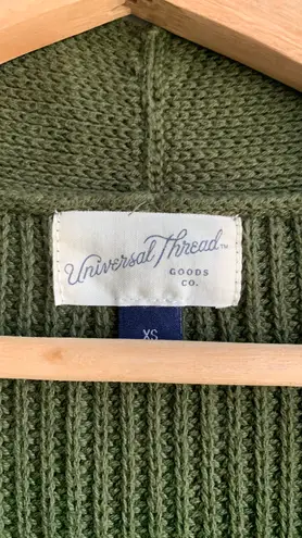 Universal Threads Universal Thread Cardigan Olive Green Long With Pockets