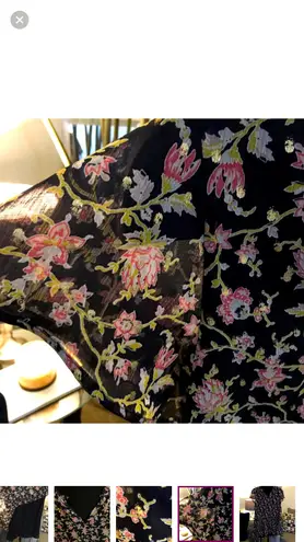 The Loft OVERSIZED FLOUNCE DRESS WITH GOLD METALLIC SPECKS