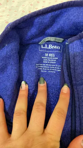 L.L.Bean  Heathered Purple Full Zip Up