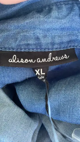 Alison Andrews Sleeveless Denim Jumpsuit