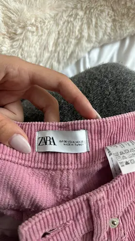 ZARA Pink Corduroy Pants