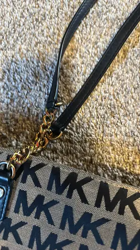 Michael Kors Brown And Black Monogram Purse