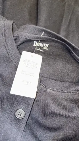 Duluth Trading Co T-shirt Longtail henley long sleeve 3 button Size large NWT