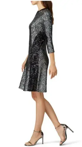 Koche Football Sequin Tee Shirt Dress Women’s 38 / US 6 Glam Sparkle Rocker RtR Silver