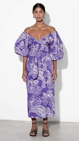 Mara Hoffman 💕💕 Fila Dress ~ Purple with White Abstract Print Small S NWT - Image 1
