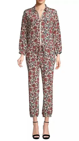 Robert Rodriguez Women's Taylor Floral Cropped Floral Shirt Jumpsuit Size 4