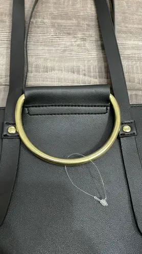 Vegan Leather Pearl Jillian Mini Tote Bag Black