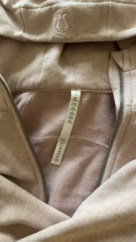 Lululemon Full-Zip Scuba Hoodie In Peony