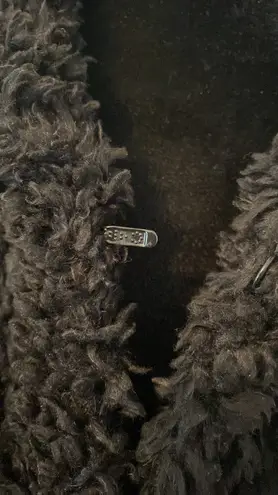 Marc New York Jackets & Coats Faux Fur Vegan Leather Vest- size large