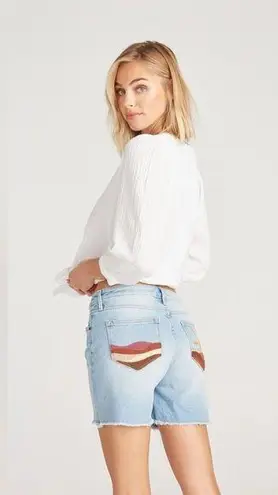 Driftwood NWOT Lulus Embroidered Raw Hem Shorts