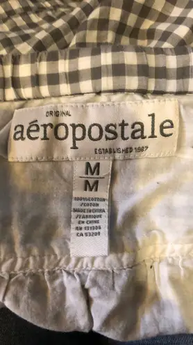 Aeropostale Micro Mini Skirt Checks Ruffles