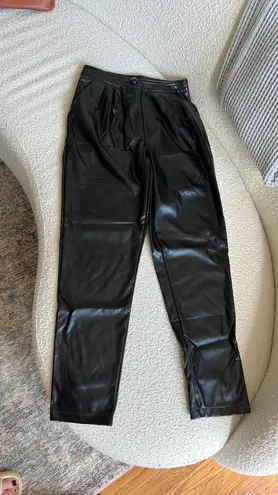 Princess Polly Black Faux Leather Pants