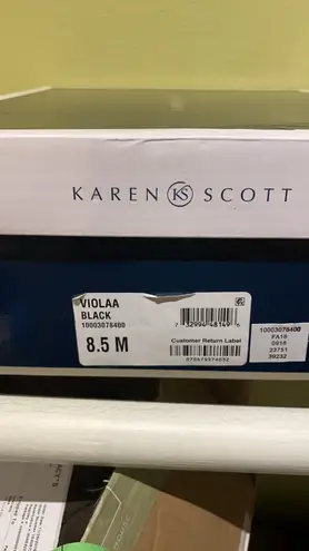 Karen Scott NEW !!!  Viola Black Booties !!!!